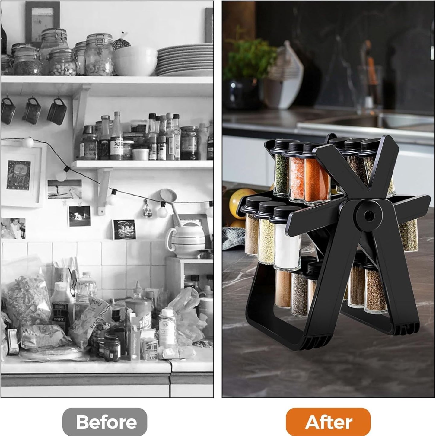 Opacoo™ Ferris 360 Spice Rack-18-Jar Set