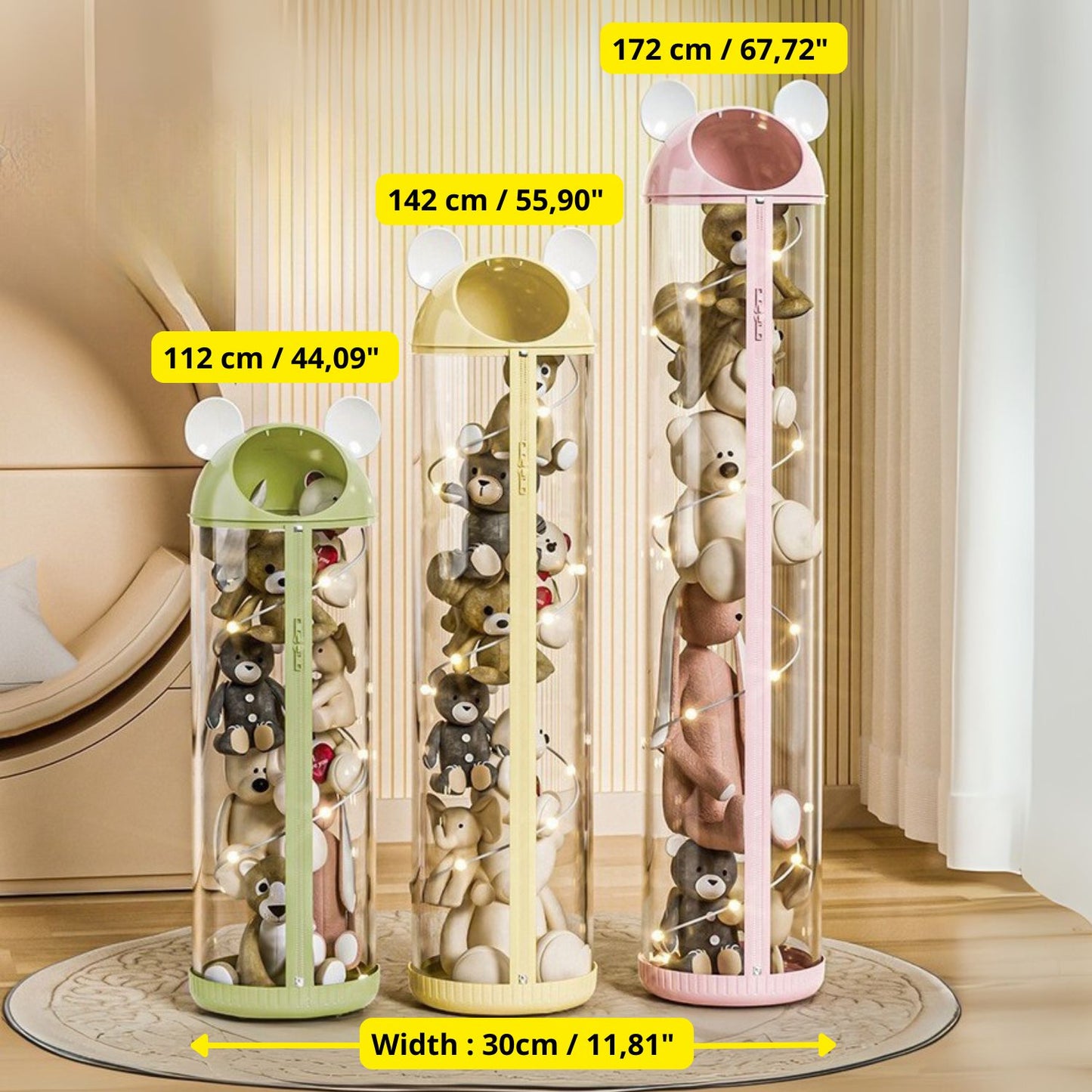 Opacoo™ PlushTower Vertical Toy Organizer