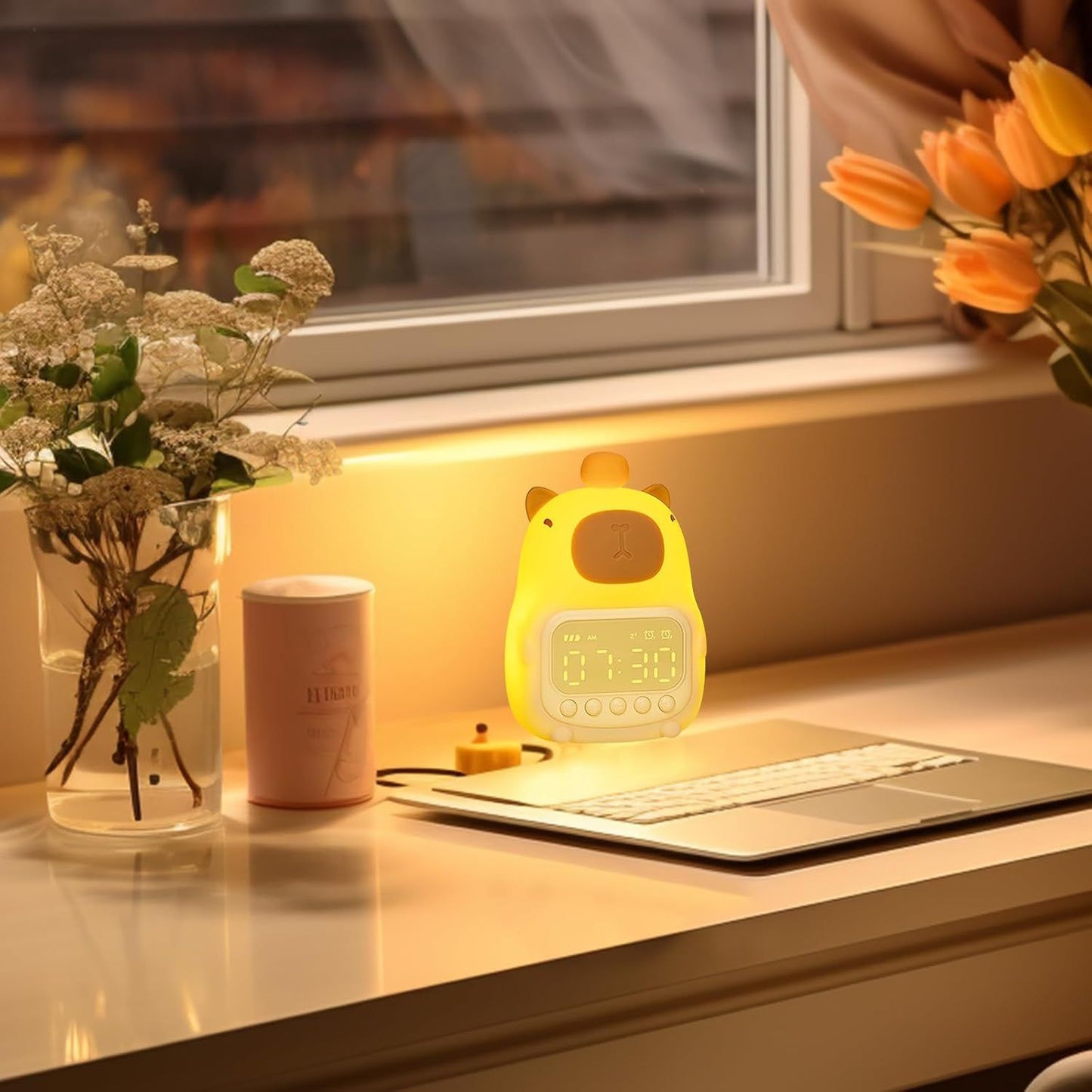 Opacoo™ CapyGlow Kids Alarm & Night Light