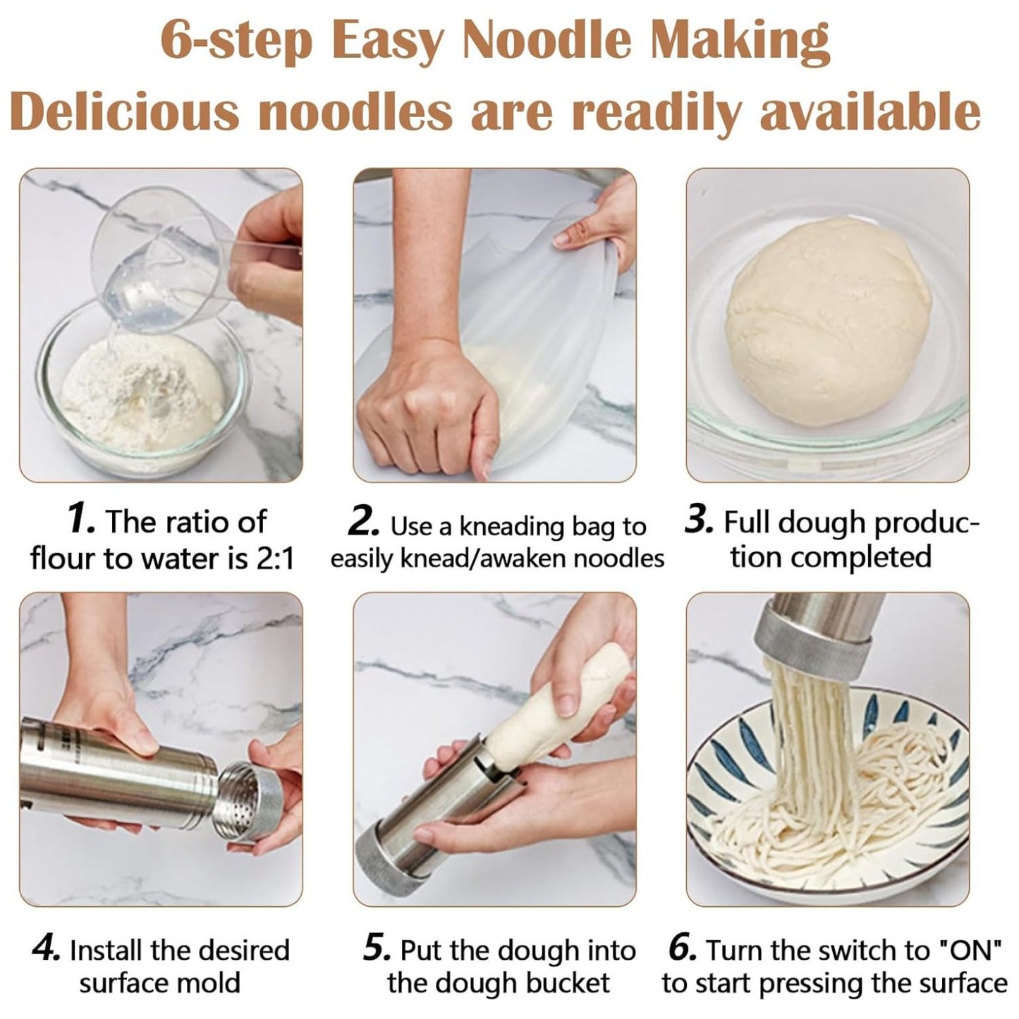 Opacoo™ Cordless Pasta Press