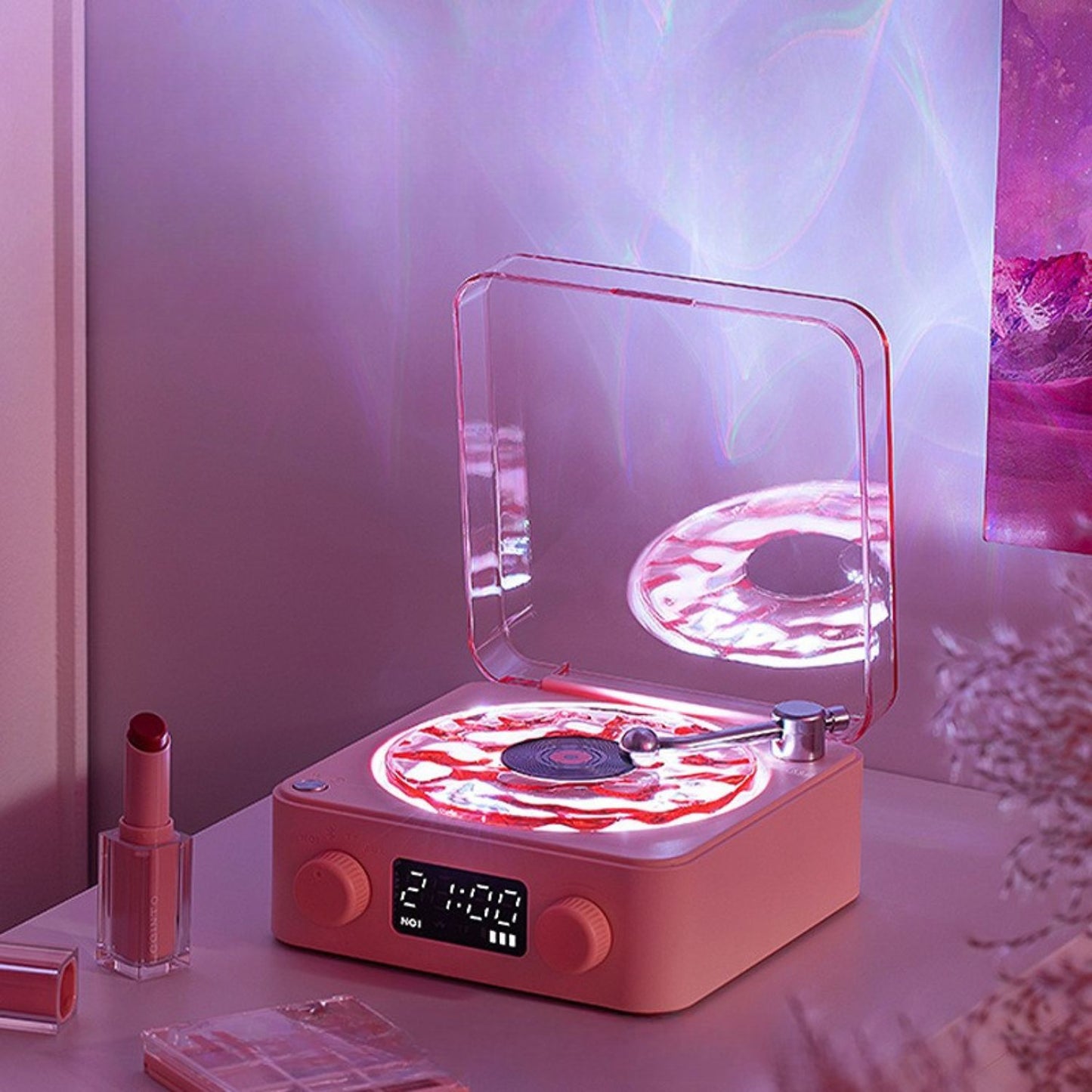 Opacoo™ WaveGlow Retro Vinyl Speaker