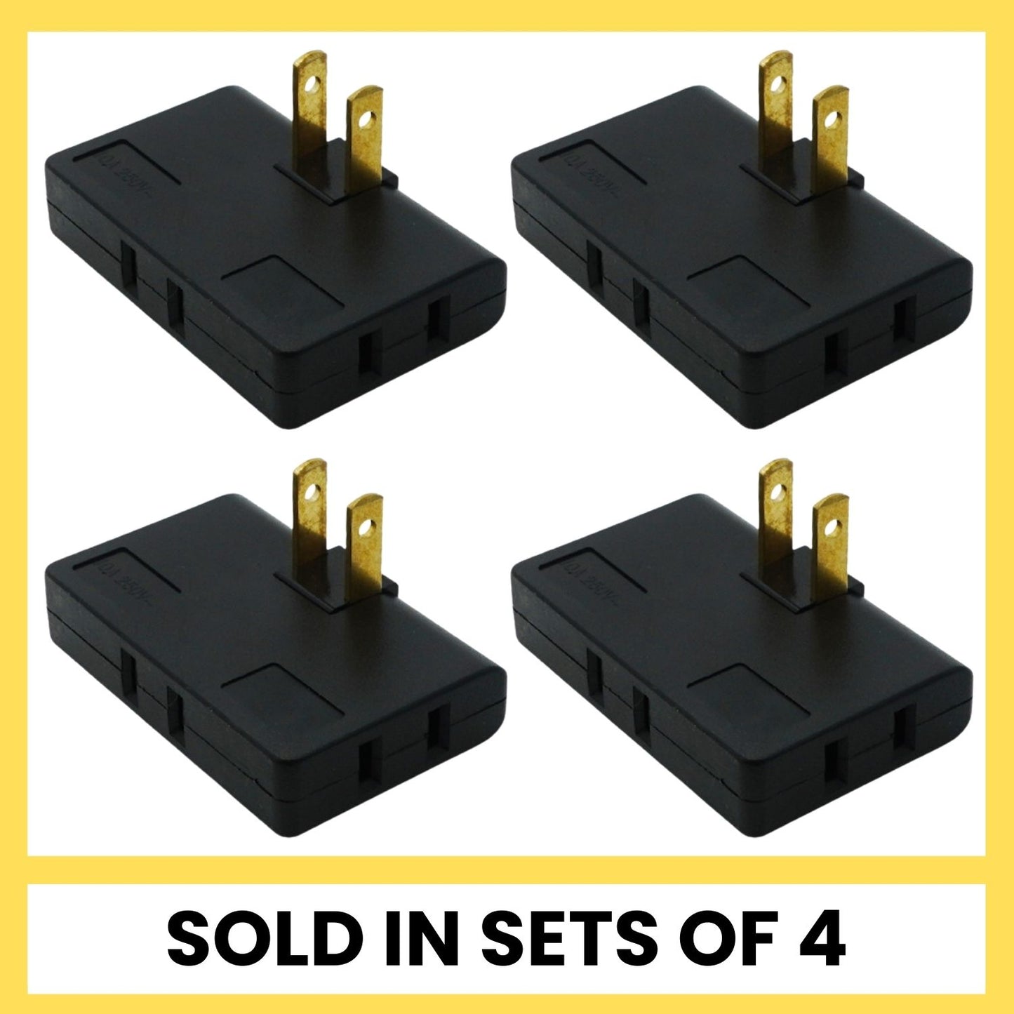 Opacoo™ 3-Way 180° Rotating Flat Wall Plug Adapter