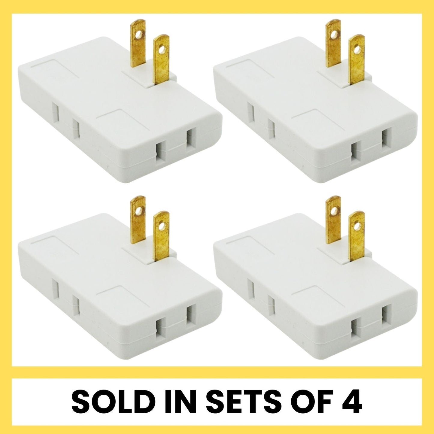 Opacoo™ 3-Way 180° Rotating Flat Wall Plug Adapter