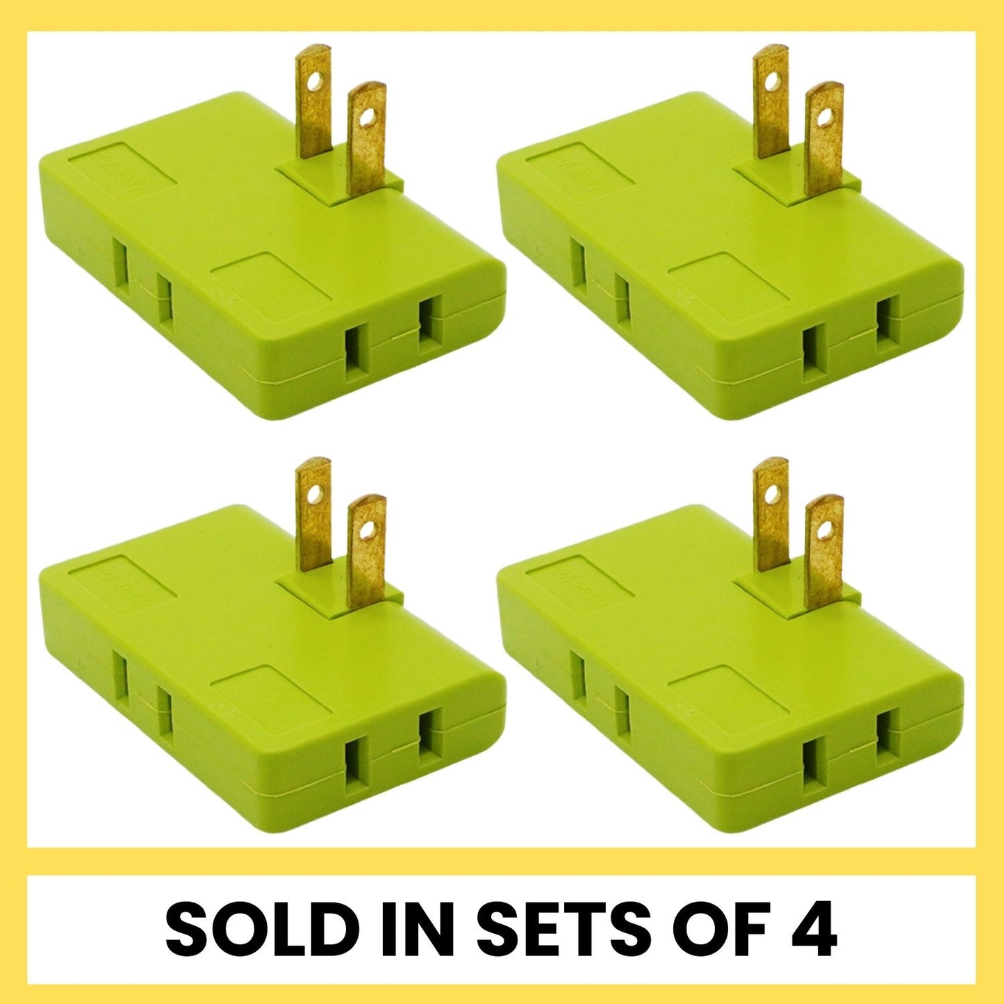 Opacoo™ 3-Way 180° Rotating Flat Wall Plug Adapter