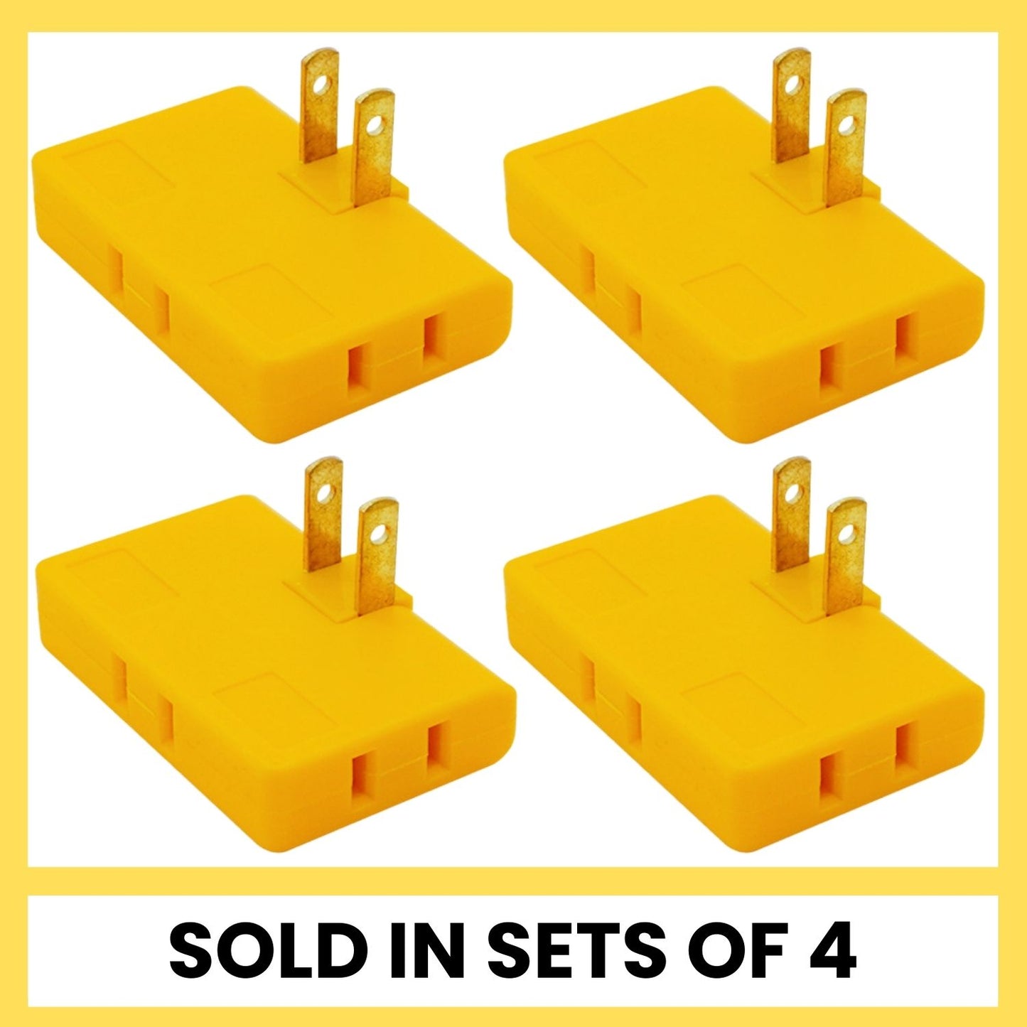 Opacoo™ 3-Way 180° Rotating Flat Wall Plug Adapter