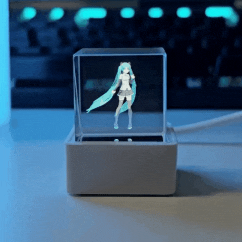 Opacoo™ Neo Hologram Cube – Wi-Fi GIF Display