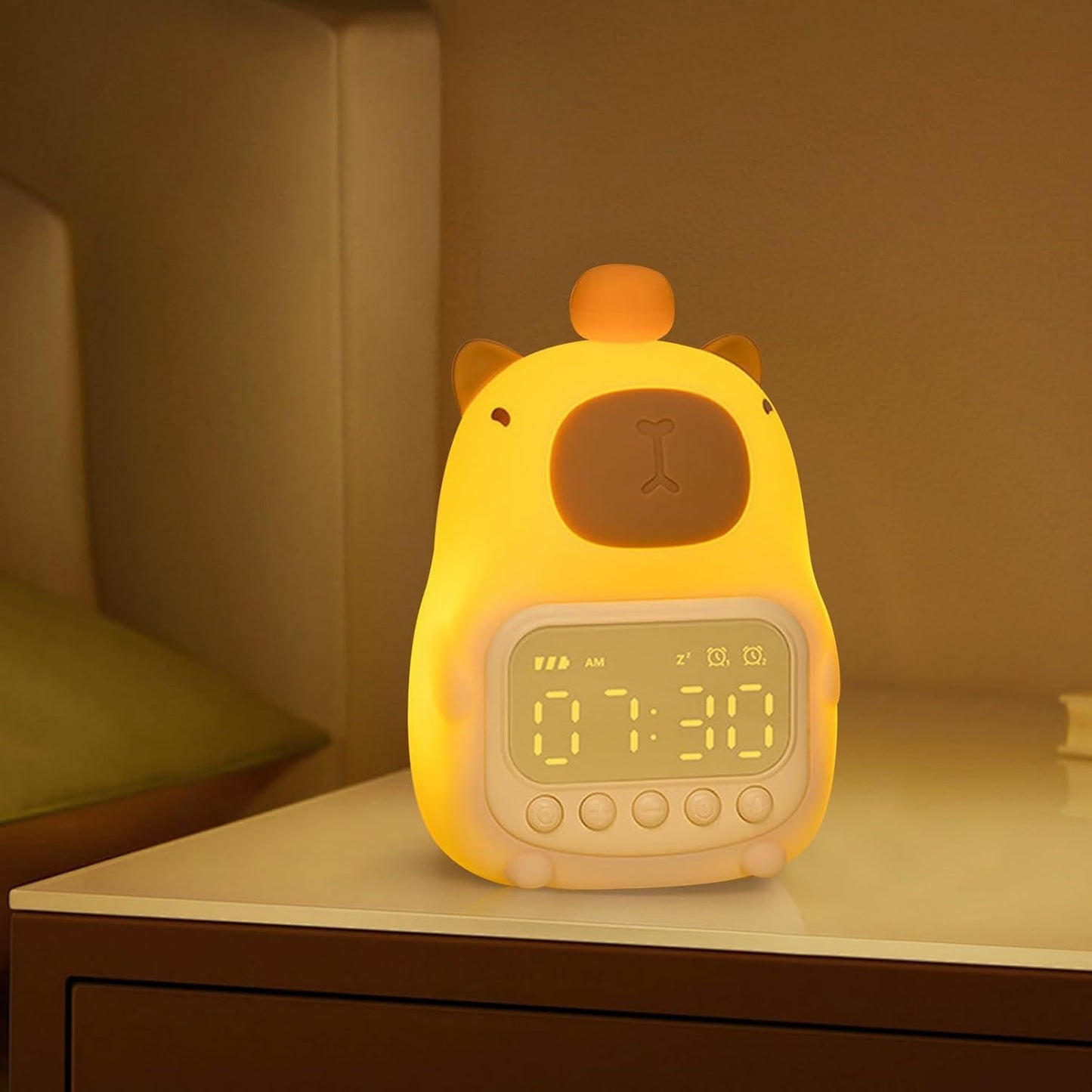 Opacoo™ CapyGlow Kids Alarm & Night Light