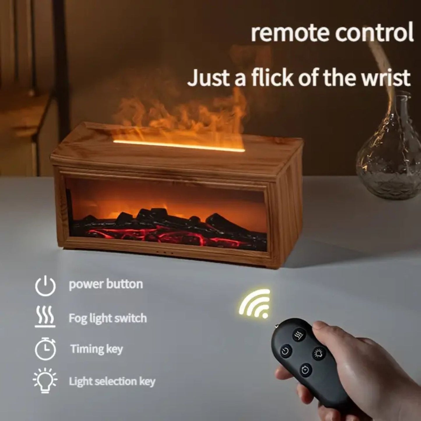 Opacoo™ FireMist Flame Aromatherapy Diffuser