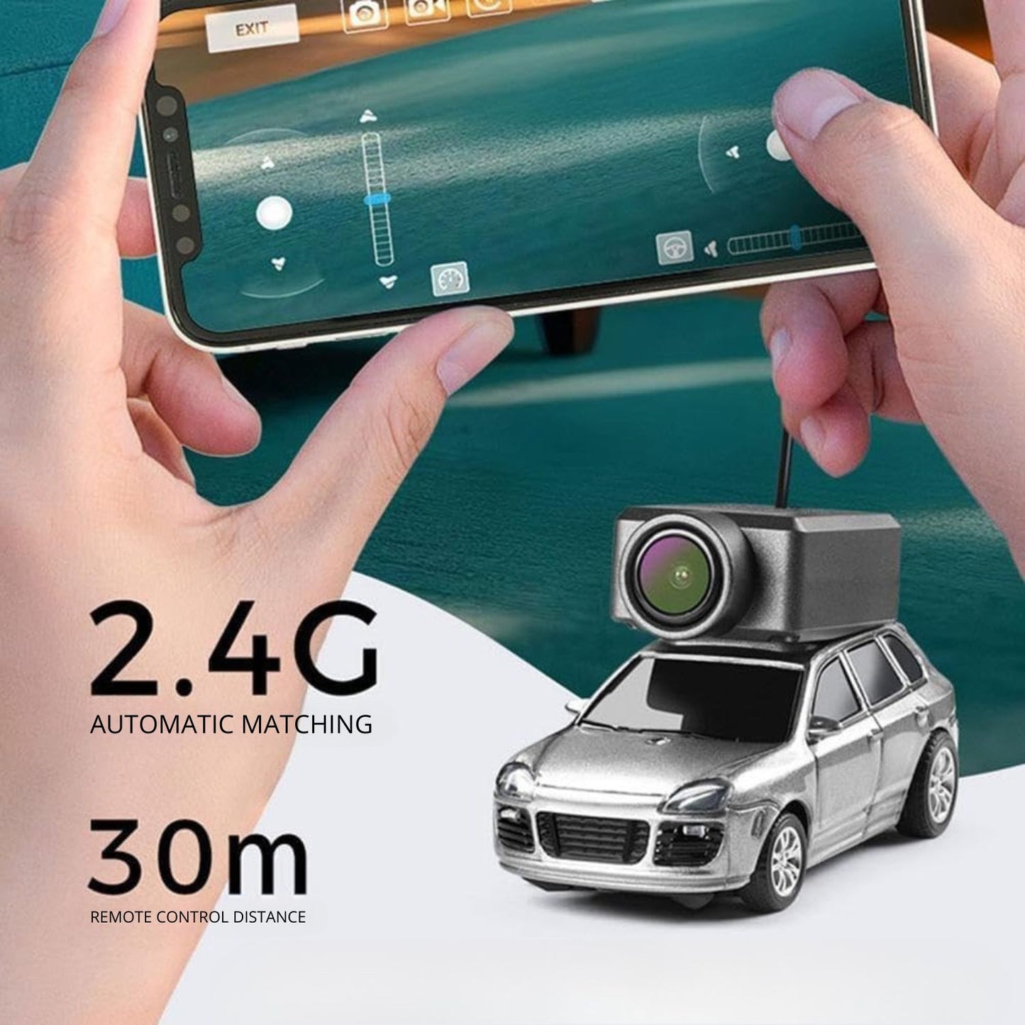 Opacoo™ Car Camera | Live FPV and control via app