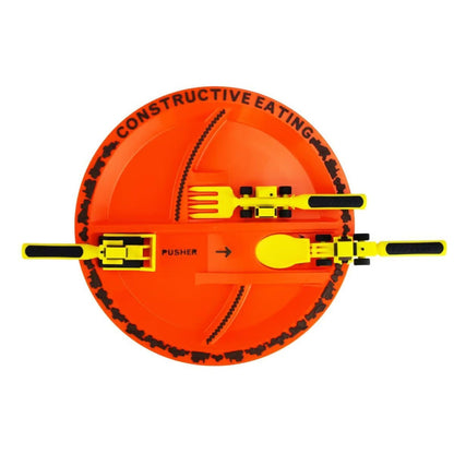 Opacoo™ Playful Section Plate & Cutlery Set