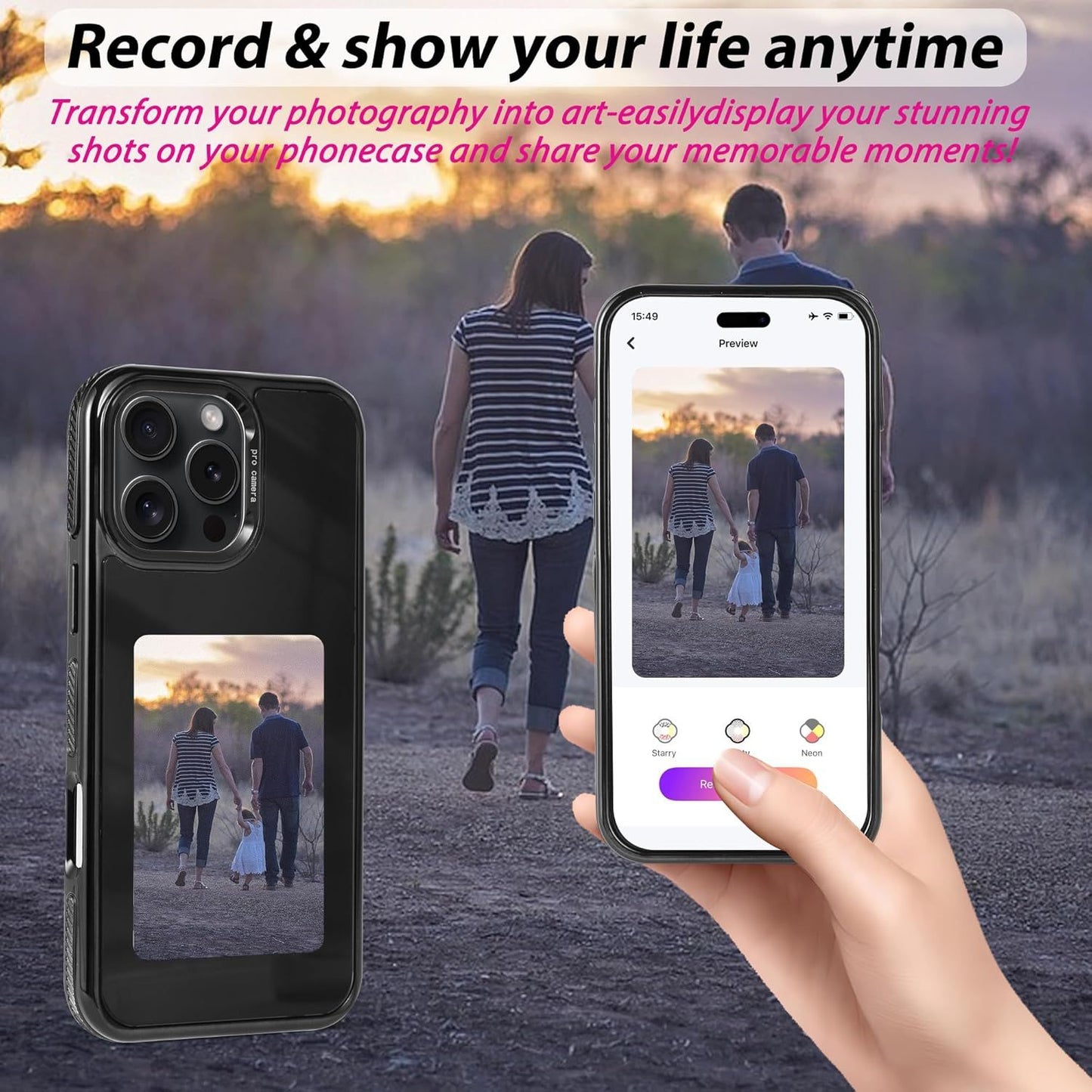 Opacoo™ NFC E-Ink Photo Case for iPhone