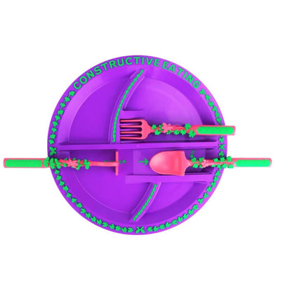 Opacoo™ Playful Section Plate & Cutlery Set