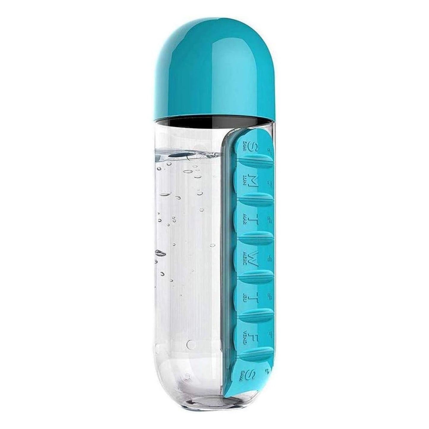 Opacoo™ 2-in-1 Hydration & Pill Organizer (600ml)