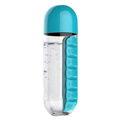 Opacoo™ 2-in-1 Hydration & Pill Organizer (600ml)