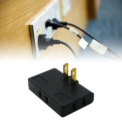 Opacoo™ 3-Way 180° Rotating Flat Wall Plug Adapter
