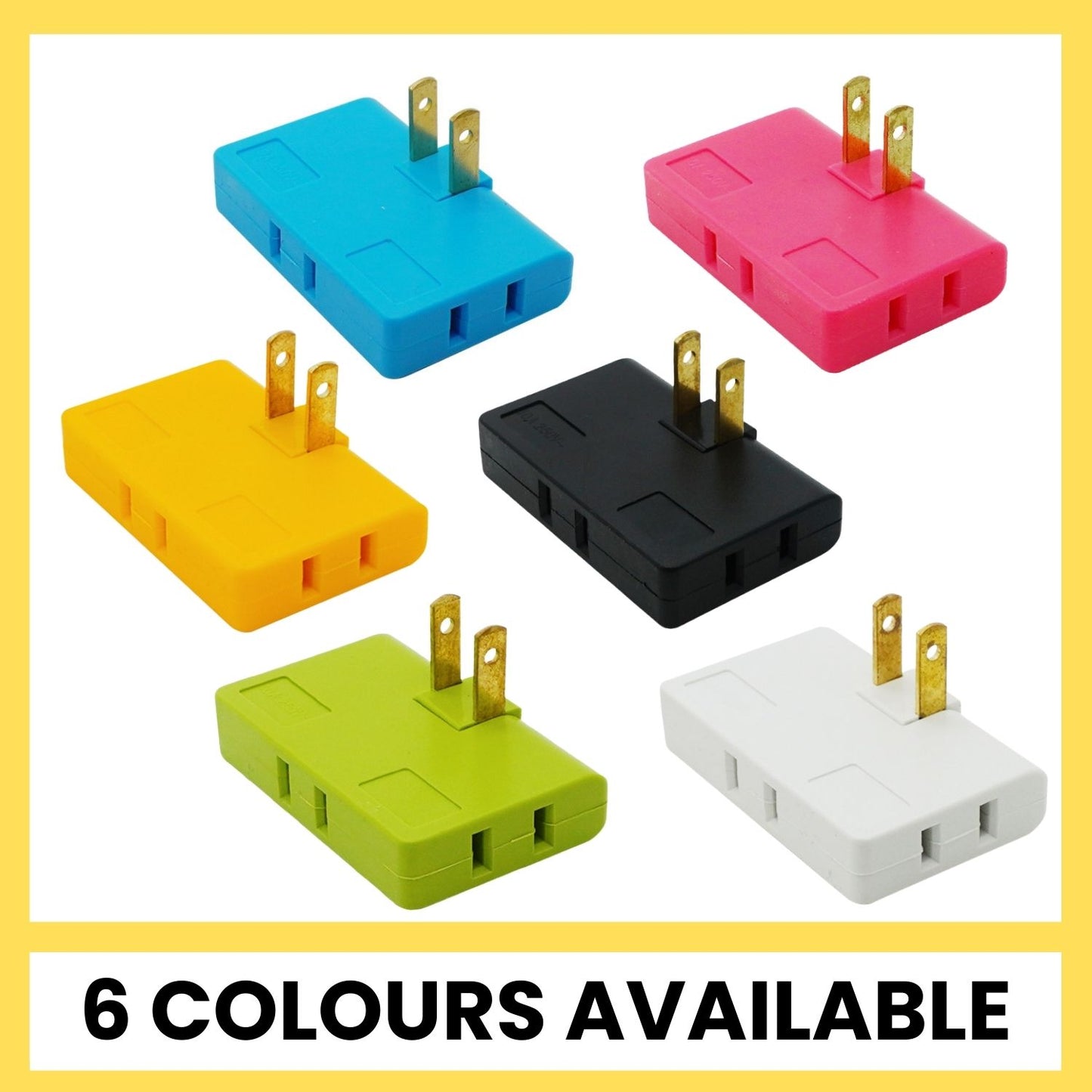 Opacoo™ 3-Way 180° Rotating Flat Wall Plug Adapter