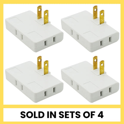 Opacoo™ 3-Way 180° Rotating Flat Wall Plug Adapter
