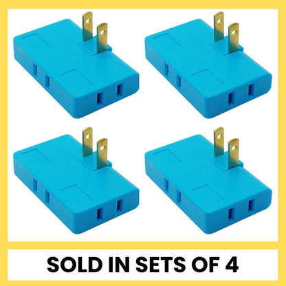 Opacoo™ 3-Way 180° Rotating Flat Wall Plug Adapter