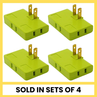 Opacoo™ 3-Way 180° Rotating Flat Wall Plug Adapter